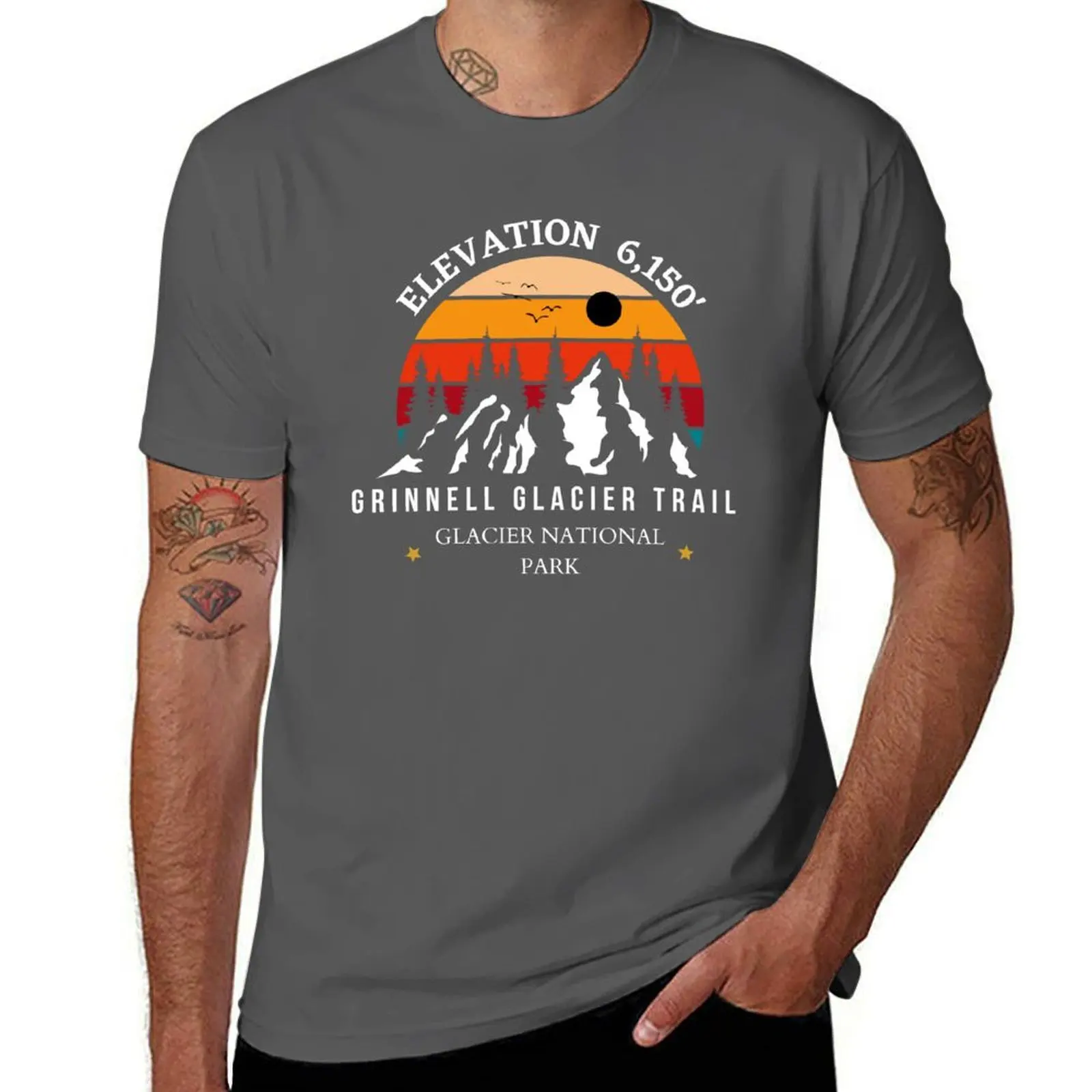 

Grinnell Glacier Trail Glacier National Park T-Shirt valentines clothes man t shirt mens fashion