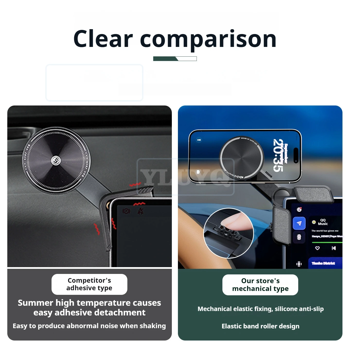 Zeekr 9X Phone Holder Car Mount Magnetic Stand Floating Screen Navigation Bracket Interior Decoration Accessories