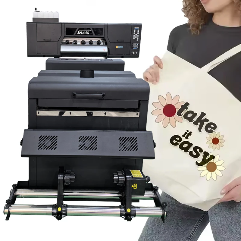 

Автоматический принтер Impresora DTF 60 см 24 дюйма DTF, термопереносная ПЭТ-пленка, струйный принтер DTF с печью для встряхивания порошка