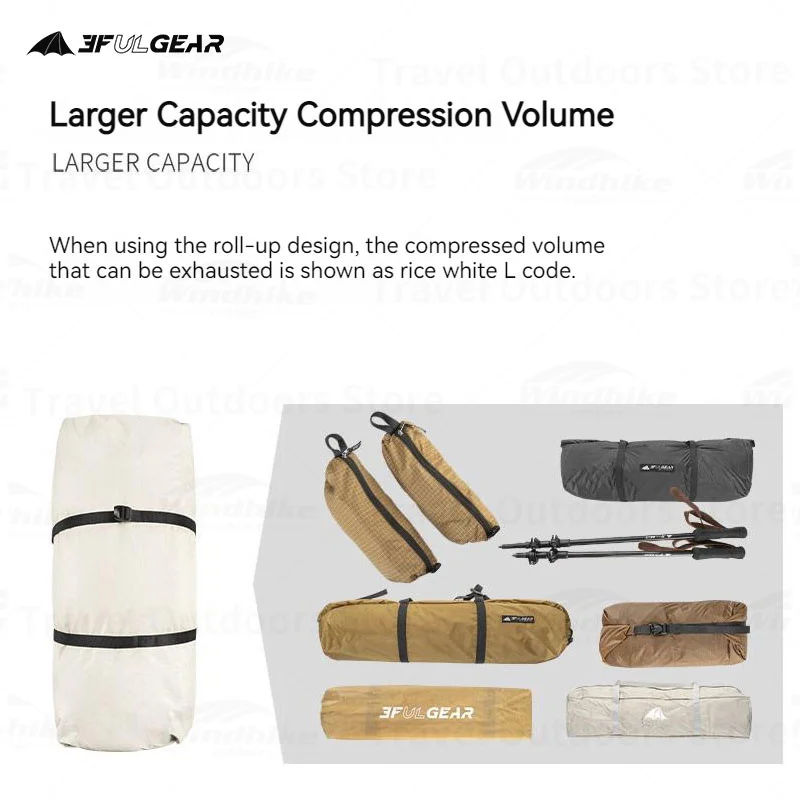 3F UL GEAR Tools Camping Storage Bag Multiple Purpose Carry Bags Large Capability Waterproof Moving Luggage Bags