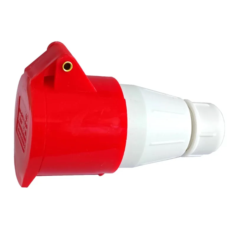 

IP44 white grey short sheathed aviation plug industrial socket male and female docking 380V3 core 4-core 5-hole 16A32A