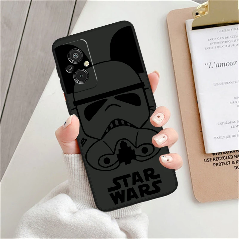 S-tar W-ars Samurai For Xiaomi Redmi K60 12C 12 11A A1 11 10C 10X 9T 9C 9AT 8A Pro Silicone Black Phone Case