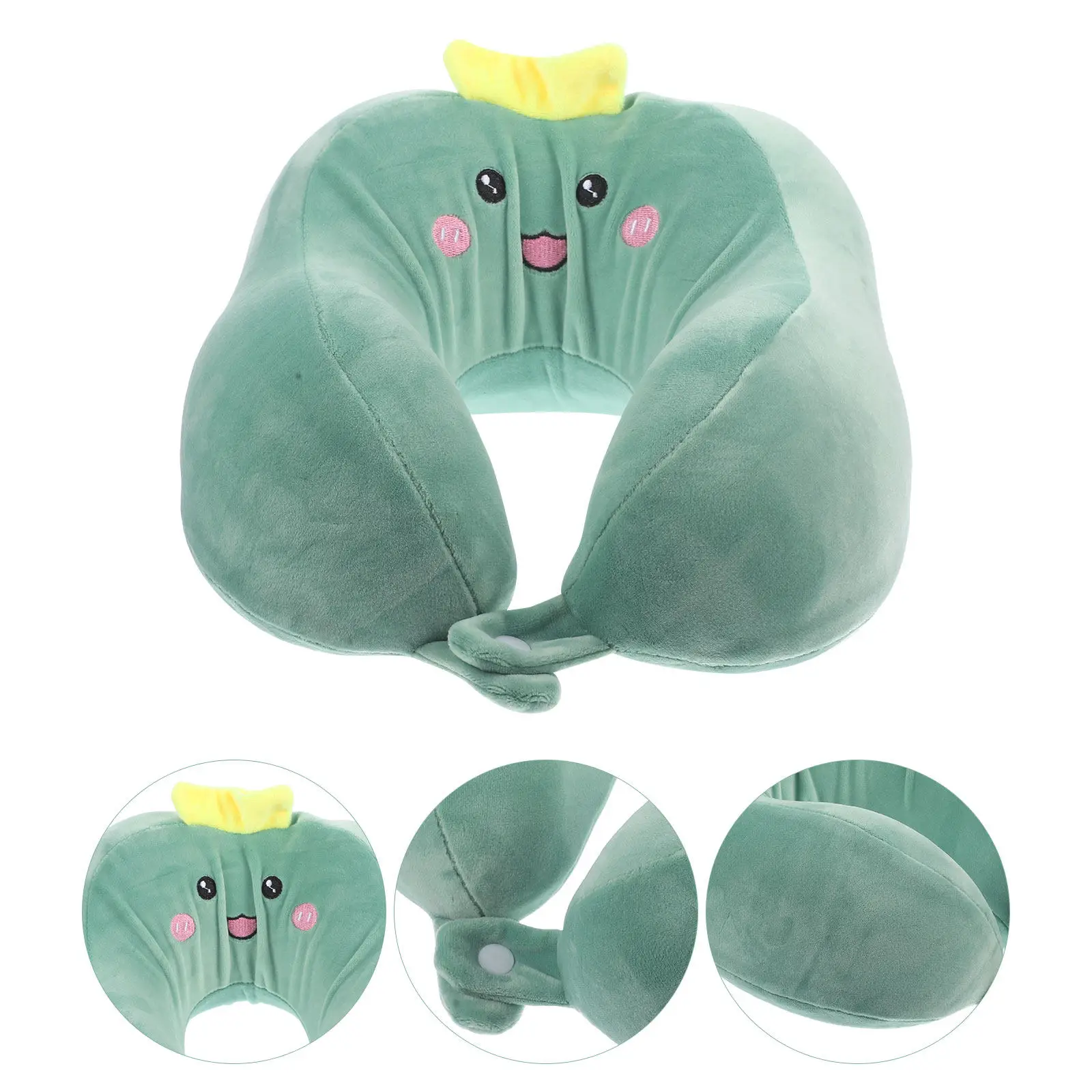 

Подушка U-образной формы, 1 шт., высококачественная, мягкая, для поддержки шеи, для путешествий, сна, снятия напряжения с шейного отдела позвоночника, портативная подушка для шеи