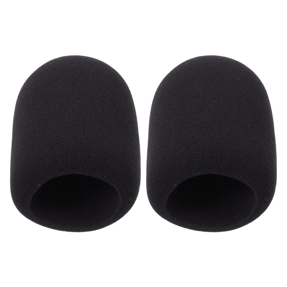 

2pcs Microphone Sponge Cover Thickened Dust Protectors Voice Tube Accessories Enlarged Design Moistureproof Spray Proof Hygiene