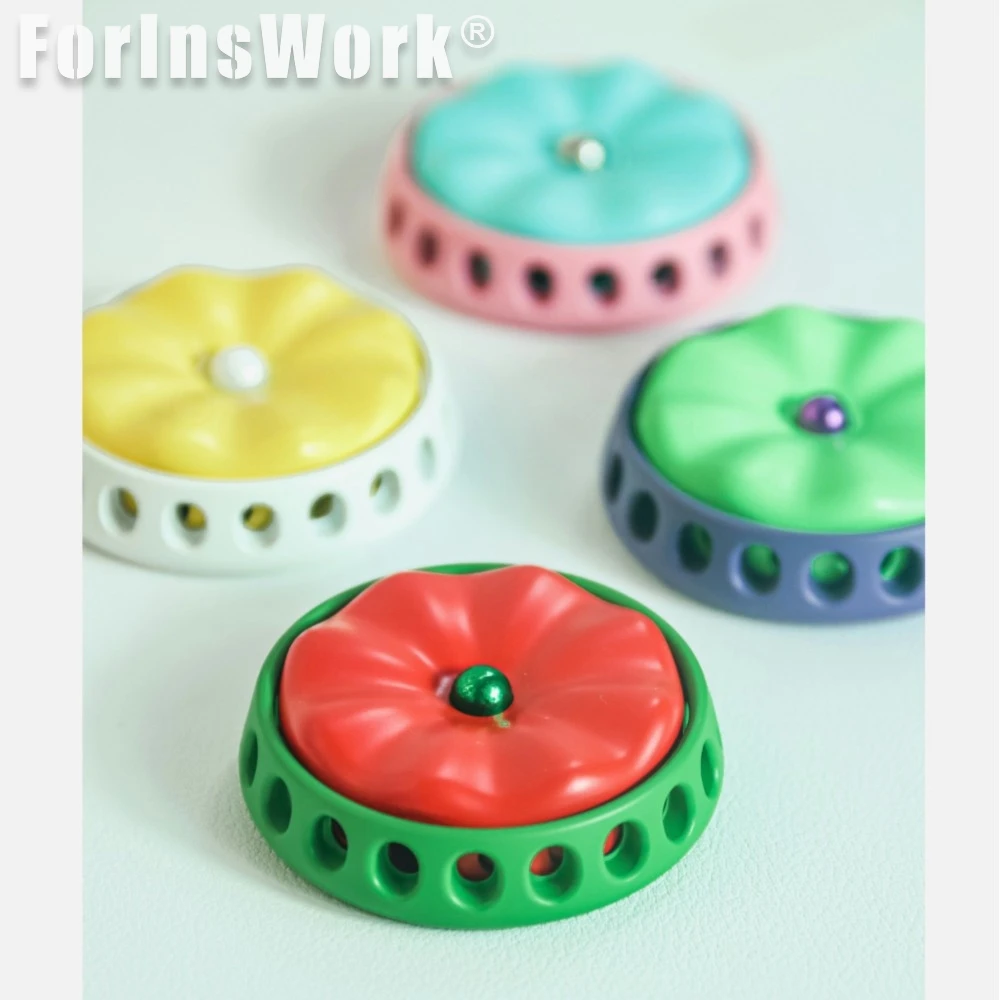 永遠の花ステンレス鋼セラミックコーティングされたローター回転計減圧おもちゃフィジェットおもちゃ大人のテーブルおもちゃ