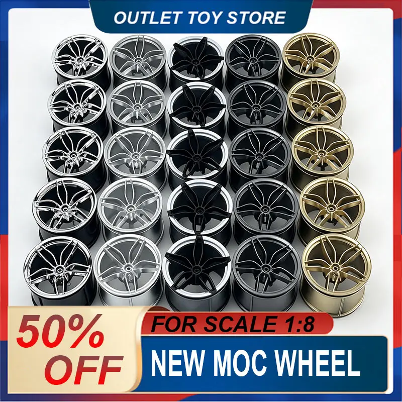 Custom Building Block Wheel Hub Spare Parts Kit For LEGO 1:8 Supercar Series 42083 42115 Model Accessories