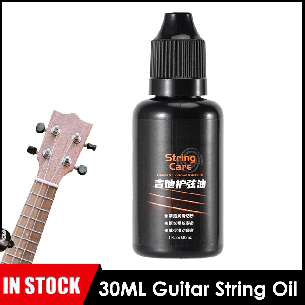 

30ml Liquid Cleaning Oil Guitar Care Kit Polishing Purpose Cleaner Humidifying Lubricant Fingerboard Oil Ukulele Guitar