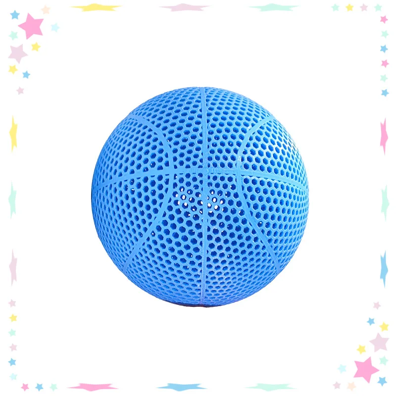 3D Printed Basketball HighElasticity No Need To Inflate Hollow Design For Indoor And Outdoor Wearable 7 5 3 Size Sports Toy Ball