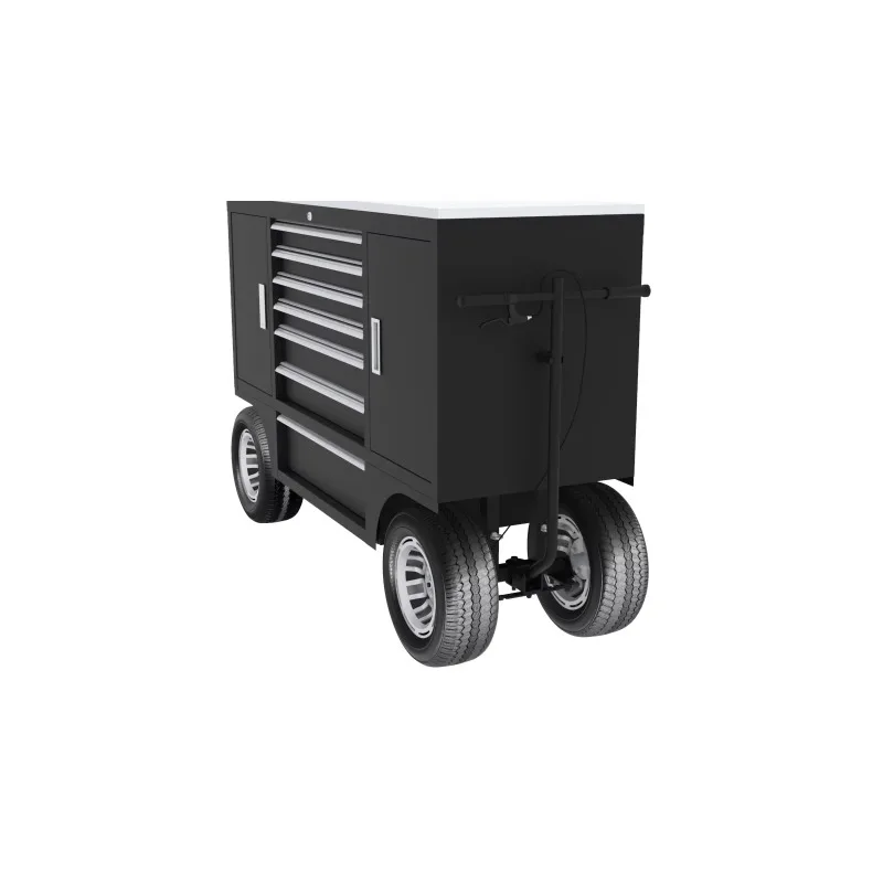 Industrial Tool Cart Compact Mobile Cabinet Space Saving Garage Tool Cart