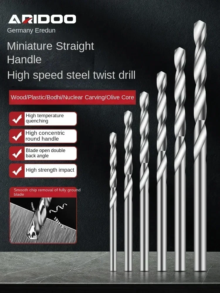 High-Speed Steel Mini Drill Bit for Making Small Holes in Crafts and Woodworking