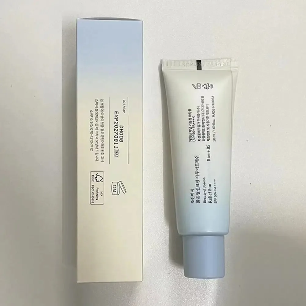 

spf50 Soothing Sun Hydrating Fresh Soothing Sun Protection Soothing Sun Protection Rice Sunscreen Sun Lightweight Cream Forumla