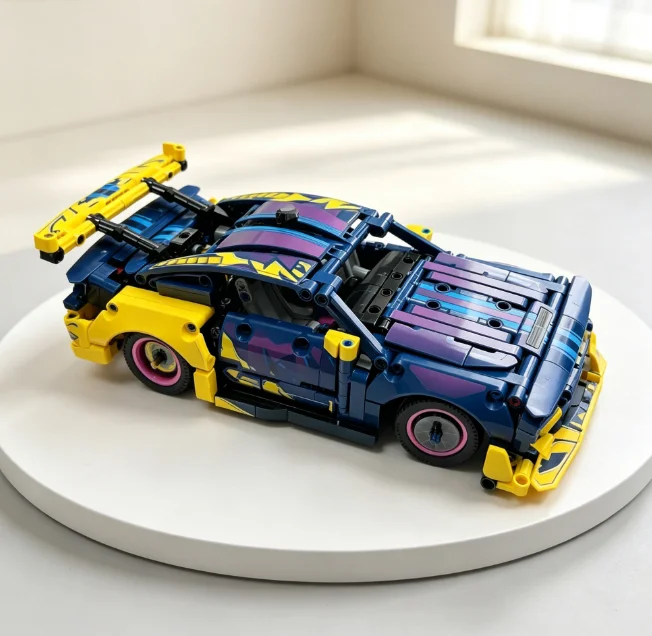 2026 new Custom American GT Muscle Car Building Blocks, Christmas & Birthday Gift for Adult Collectible Display Model