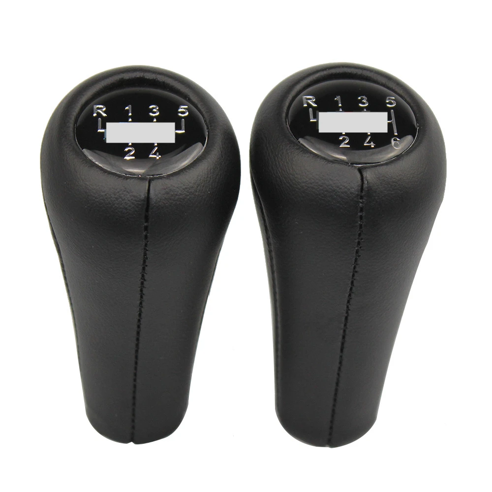 1 Pcs Car 5/6 Speed Manual Gear Shift Knob Lever Shifter for BMW 3 5 6 Series E X X3 X5 M Leather Shifters