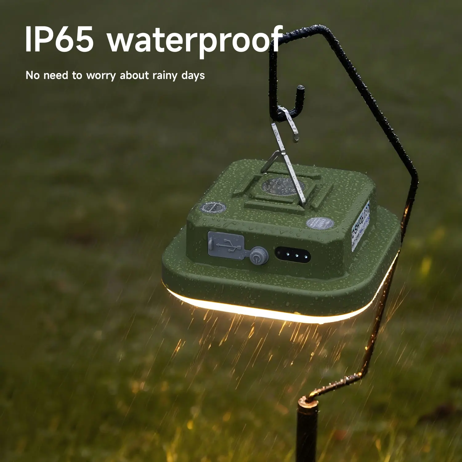 MOSLIGHTING Camping Lantern 9000mAh Two-way Fast Charging Portable Flashlight Work Lighting with Magnet Emergency Hang Tent Lamp