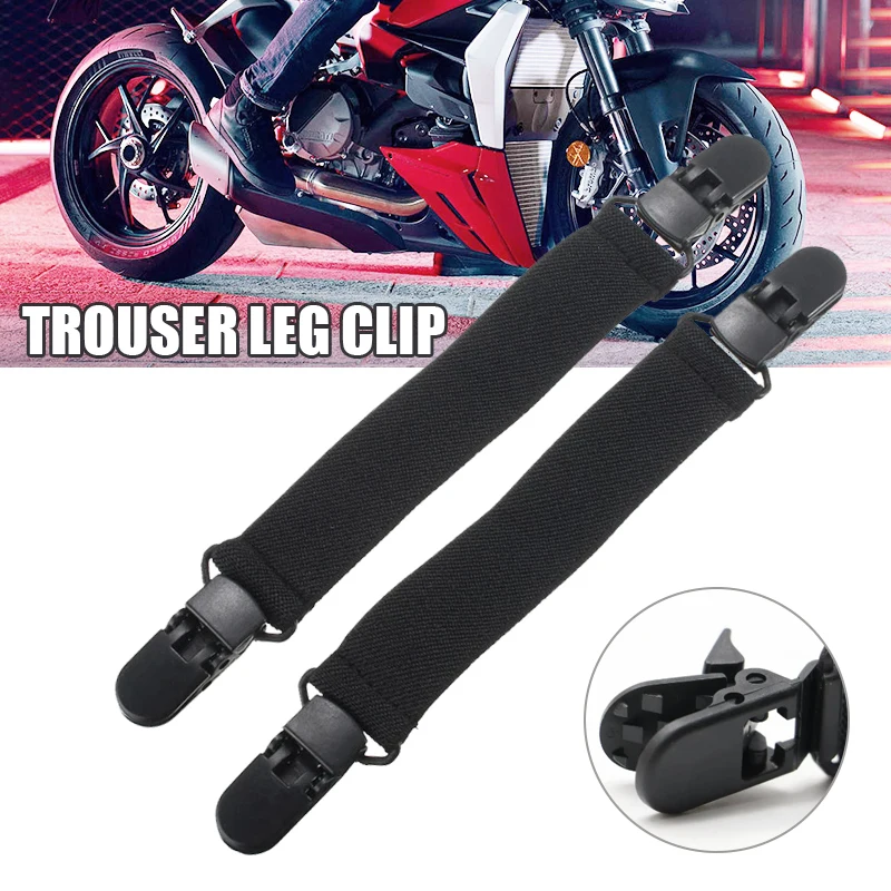

A Pair Of Motorcycle Cycling Trouser Clips, Elastic Plastic Material Buttons, Bicycle And Electric Bicycle Trouser Clips