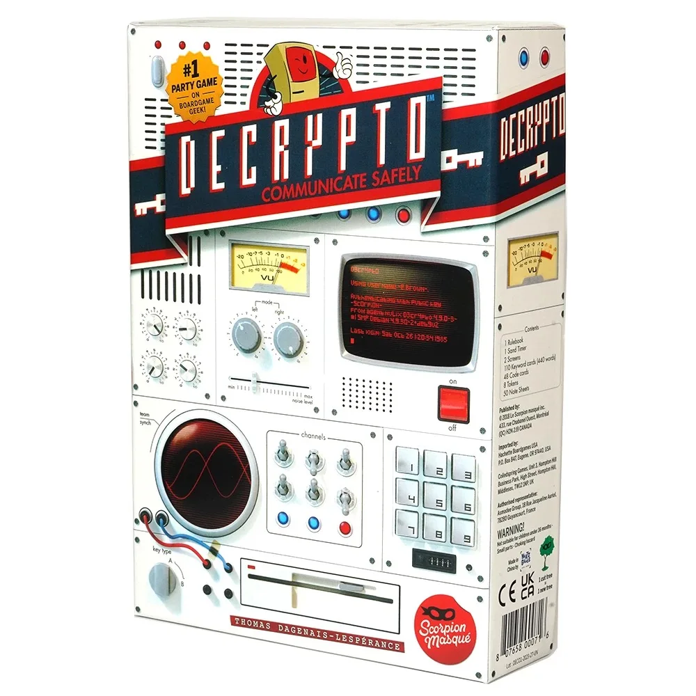 decrypto-英語版デコーダー-カジュアルパーティー戦略テーブルトップカードゲーム-3～8人用-初心者レベル-ゲームの長さ