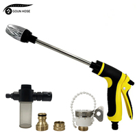 High Pressure Water Gun For Car Washing Garden Watering Hose Nozzle Sprinkler Foam Jug Water Faucet Joint Quick Connector