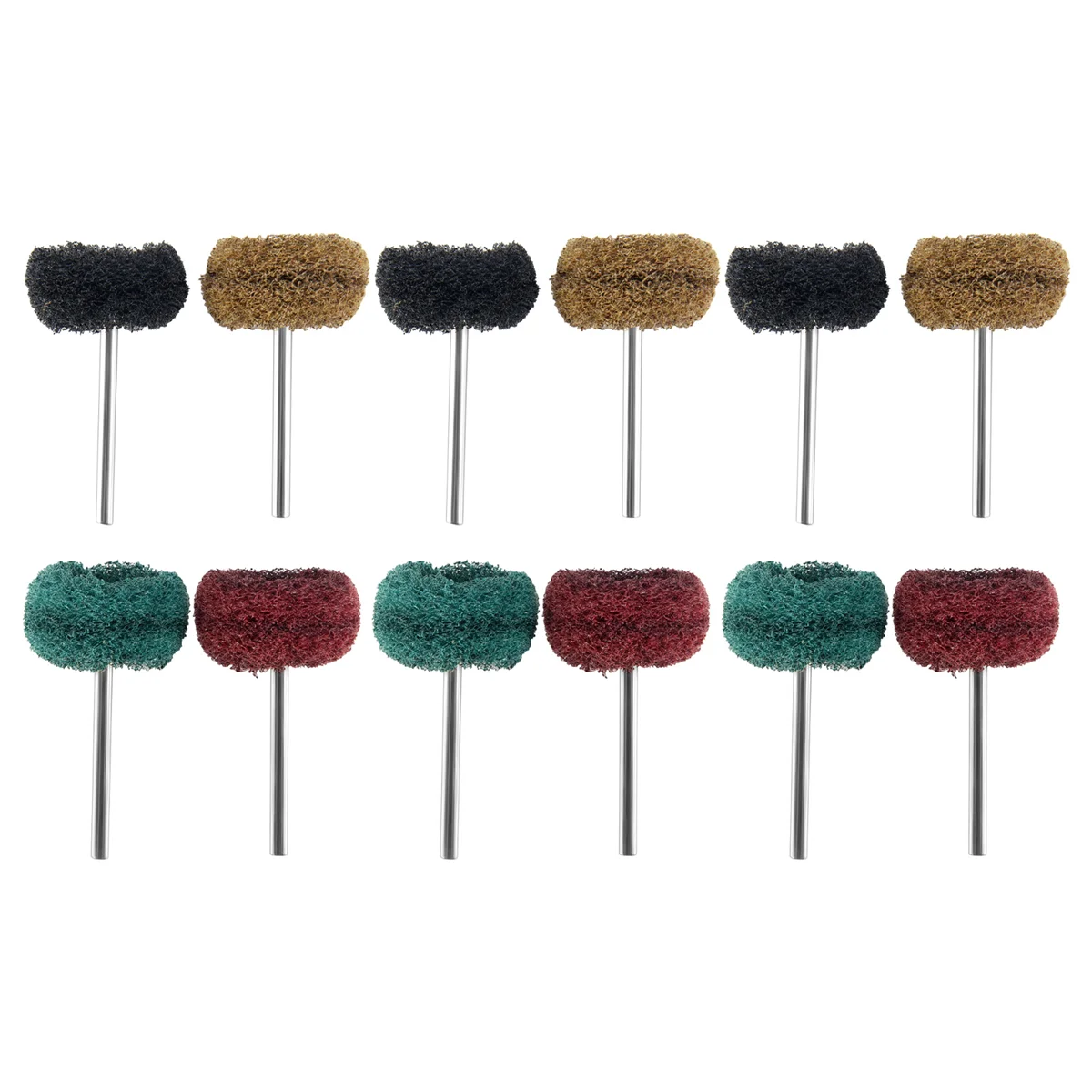 Trending Now 12 pcs Polishing Sanding Polish Wheel Buffer Abrasive Brush Head for Dremel Rotary