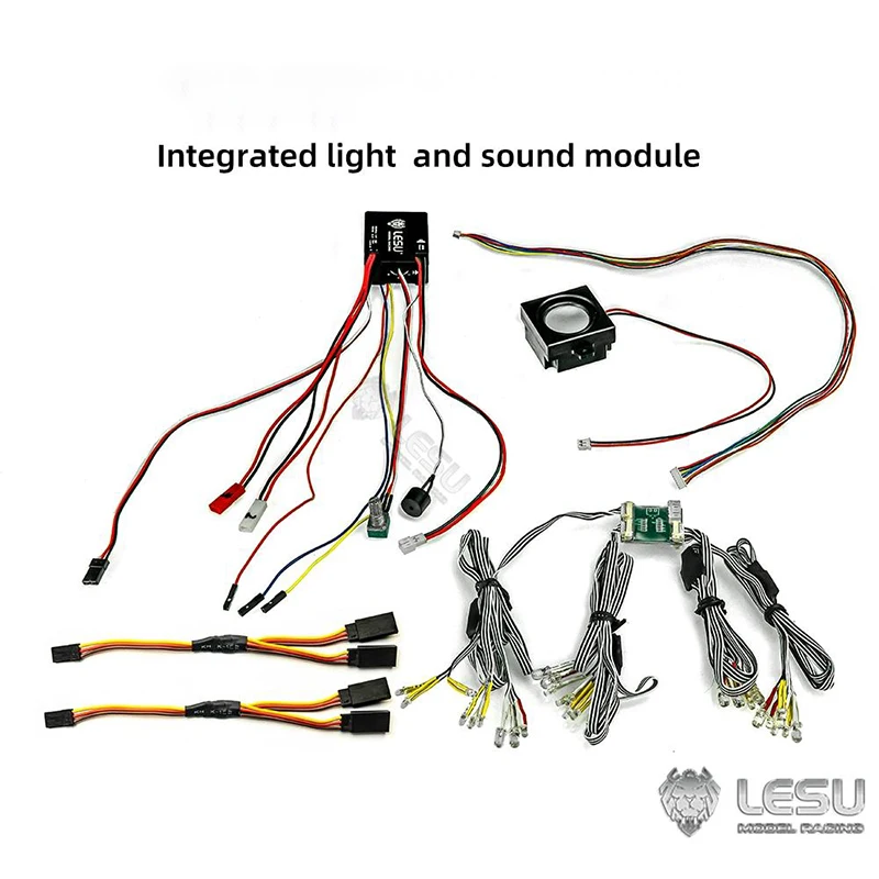 

LESU integrated light group sound group assembly CNC shell European card L6 V6 V8 four sound effects