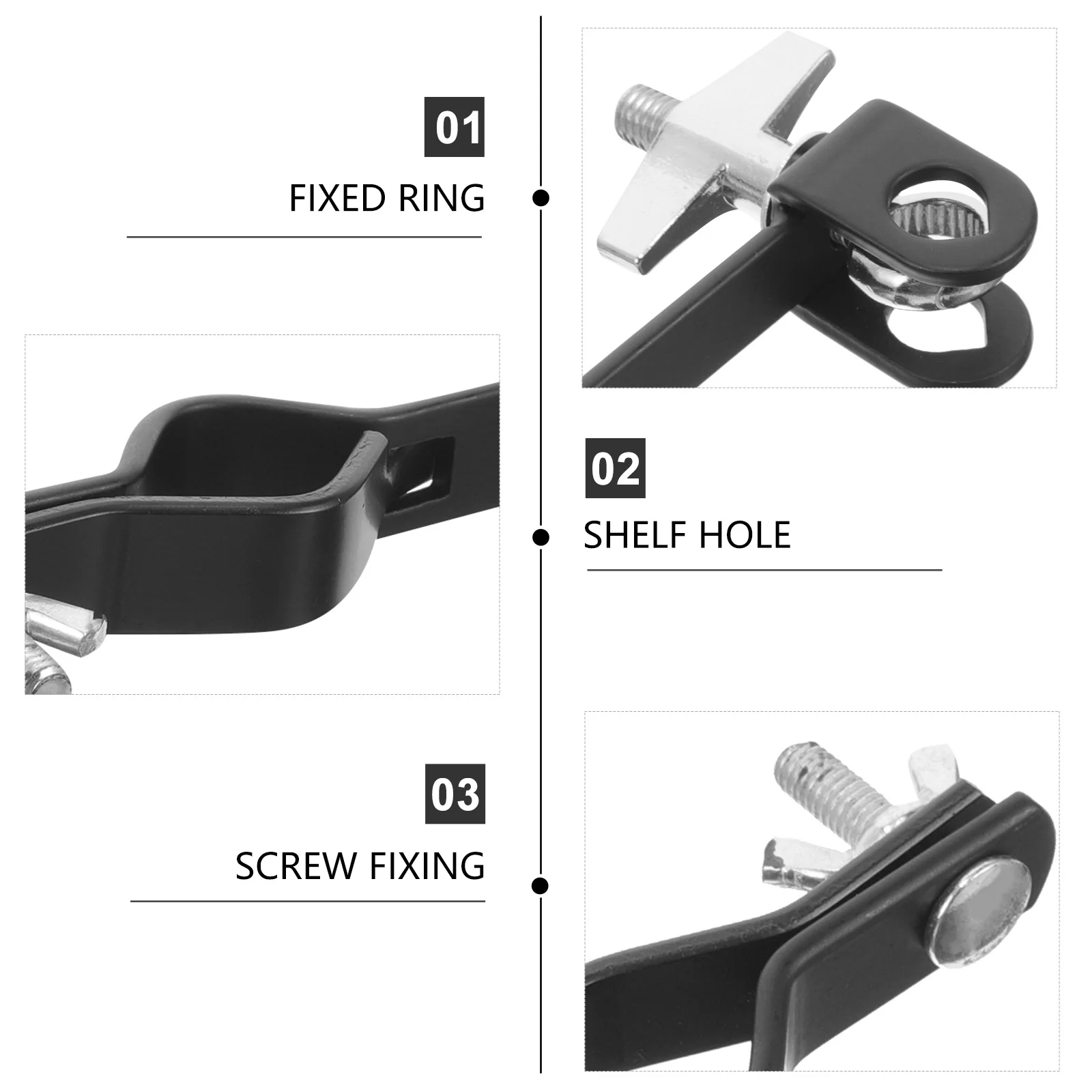 

Cowbell Mounting Clamp Reliable Drum Percussion Bracket Ergonomic Ratchet Angle Adjustment Drum Kit Accessory Percussion Bracket