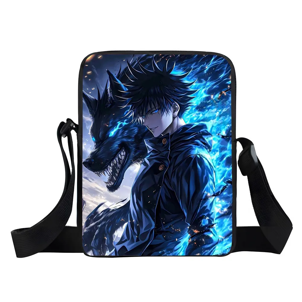 J-Jujutsu Battle Boy طالب المدرسة الابتدائية حقائب كروسبودي الكرتون حقيبة كتف الترفيه التدريس حقائب حقيبة تسوق للأطفال