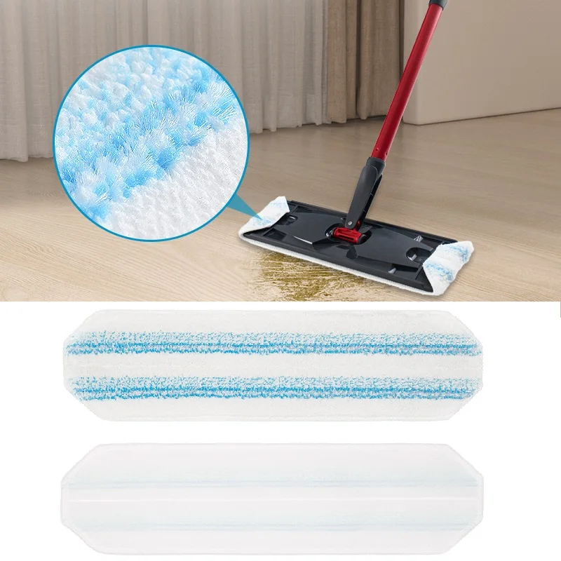 Mikrofaser-Wischtücher für Vileda H2PrO und für O-Cedar H2PrO Flat Mop Ersatzteile, waschbare und wiederverwendbare Ersatz-Wischpads