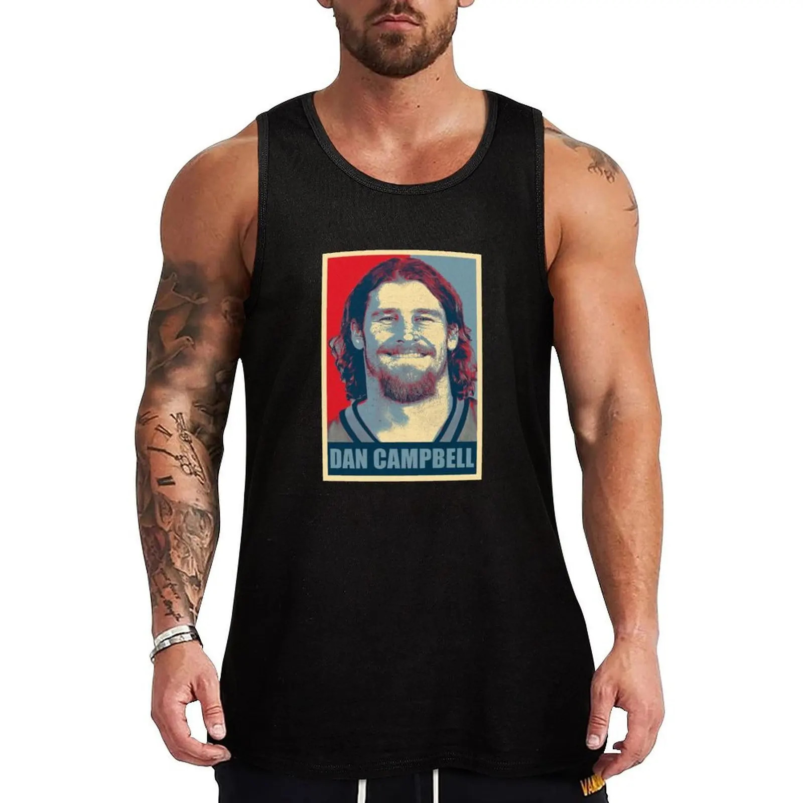 

Dan Campbell Hope Tank Top Sports Training Tank Top Quick Dry Gym Fitness Shirt