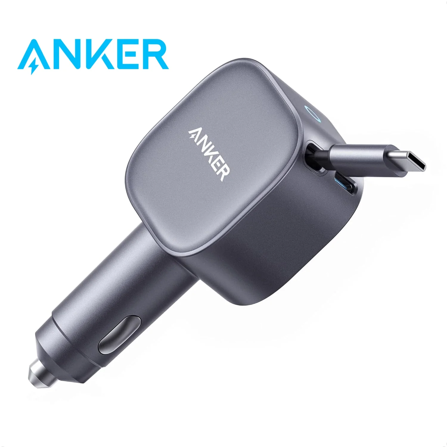 anker-nano-75w-usb-c-カーチャージャー、内蔵格納式-usb-c-ケーブル付き-a2738