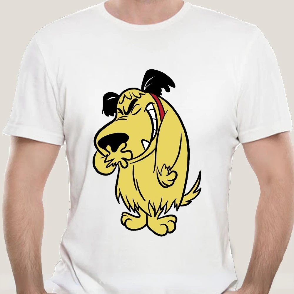 Retro T-Shirt Muttley Mutley Cartoon Lachen Lachen Hund Humor Hihi Heehee Haha Mode T-Shirt Männer Kleidung übergroße T-Shirt Tops