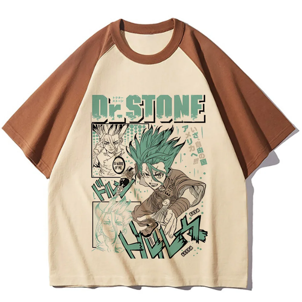 Dr Stone shirt femme cheap meme Psychedelic dollette t shirt Retro gyaru japan Psychedelic summer