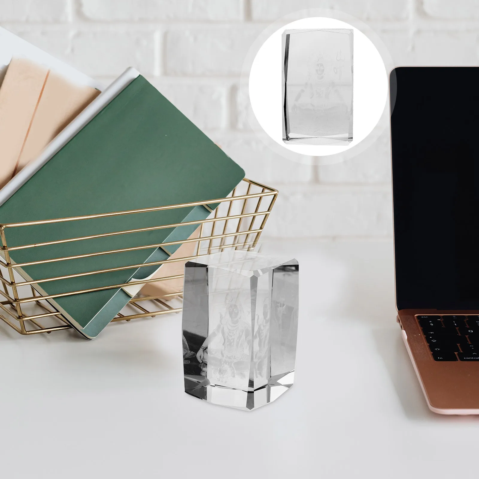 

Crystal Shiva Statue Fine Craftsmanship Decor for Office Study Room Shelf Display Unique Gift for Occasions