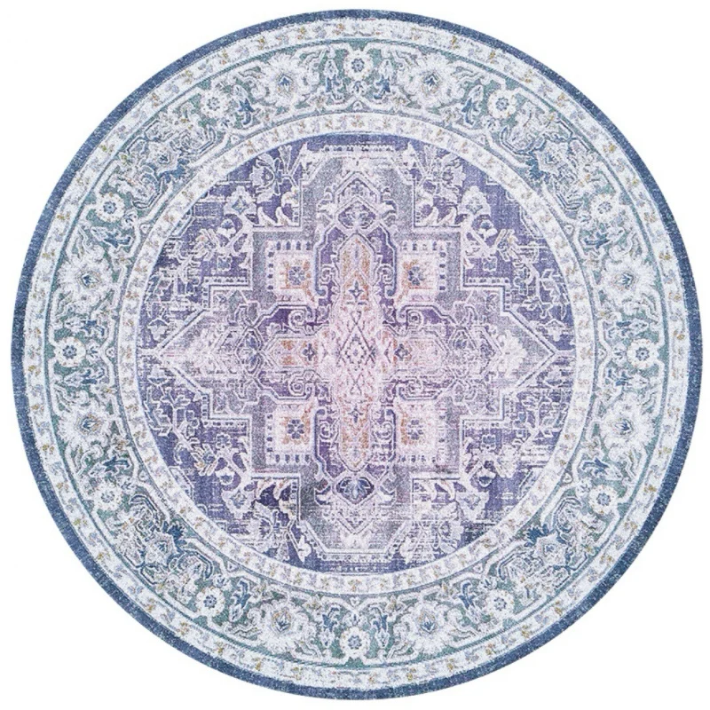 VIKAMA Tibetan Mandala Rug Featuring Timeless Thangka Art Perfect for Living Room and Bedroom with Serene Zen Vibes