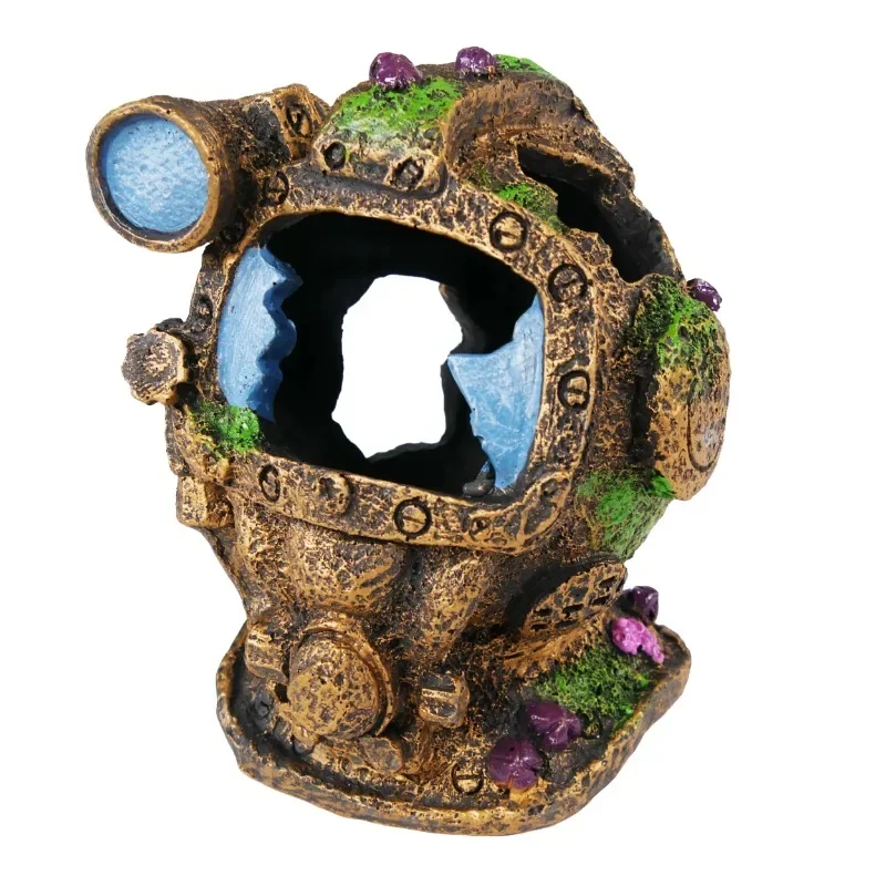 

Best.HOME. Deco-Replicas Sunken Garden Diver Helmet Aquarium Ornament - Fish Tank Decoration - Small.Innovative design.Innovati