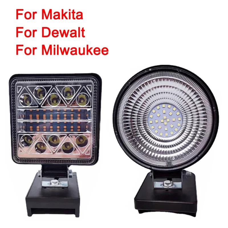 

Work Light LED Lamp Outdoor For Milwaukee For Dewalt/Makita 18V Li-ion Battery Tool Light Flashlights Spotlight emergency light