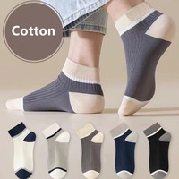 Men's Sports Socks 5 Pairs Summer Casual Sweat Absorbent Comfortable Thin Breathable Middle Tube Basketball Socks