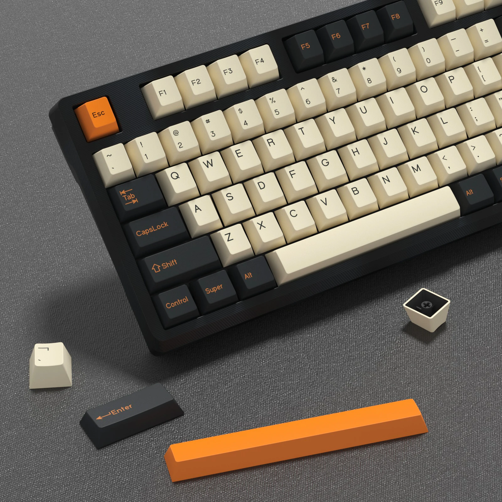 kbdiy gmk carbon keycap teclado mecanico perfil cereja double shot pbt iso 7u retro gmk67 k500 interruptor mx 01