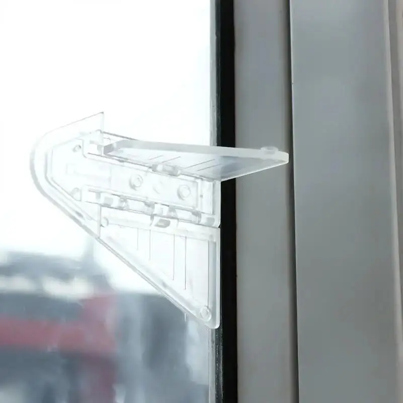 Sliding Door Window Protection Lock Child Lock Safety Butterfly Sliding Locks Anti-Pinch Wardrobe Locking Children Protection