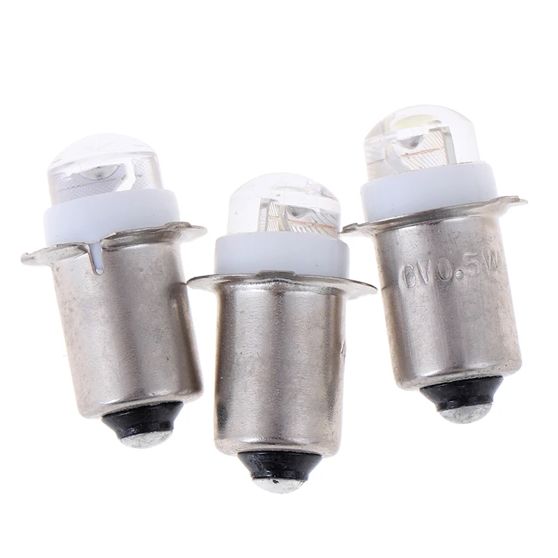 

1PC P13.5S PR2 PR3 LED Miniature Lamp 0.5W DC 3V 4.5V 6V 1SMD for Flashlight Replacement Bulb Torches Work Light 40-60lm