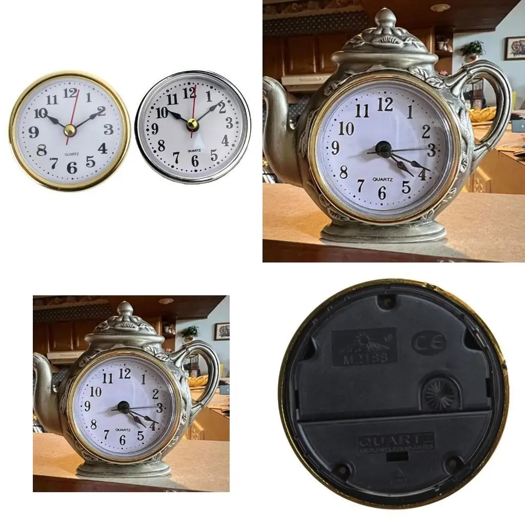 

G6KF Mini Clock Insert 65mm Clocks Movement DIY Crafts Multifunctional Installation