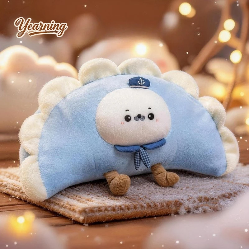 

Creative Dumpling Plush Pillow Lumbar Support Cushion for Office Chair Sofa Bedroom Reading & Relaxing
