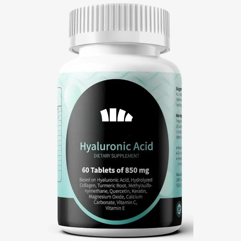 Hyaluronic Acid, Biological Cell Collagen, and MSM Capsules - Skin Moisturizing, Joint Lubrication Support