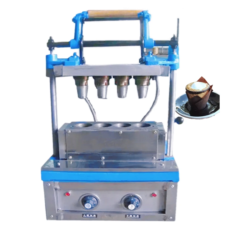 

Manual Ice Cream Cone Machine Edible Coffee Cup Machine Waffle Cup Cone Machine