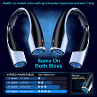 Hanging Neck Fan Digital Display Power Ventilador Bladeless Neckband Fan Portable Mini Air Cooler USB Rechargeable Electric Fans