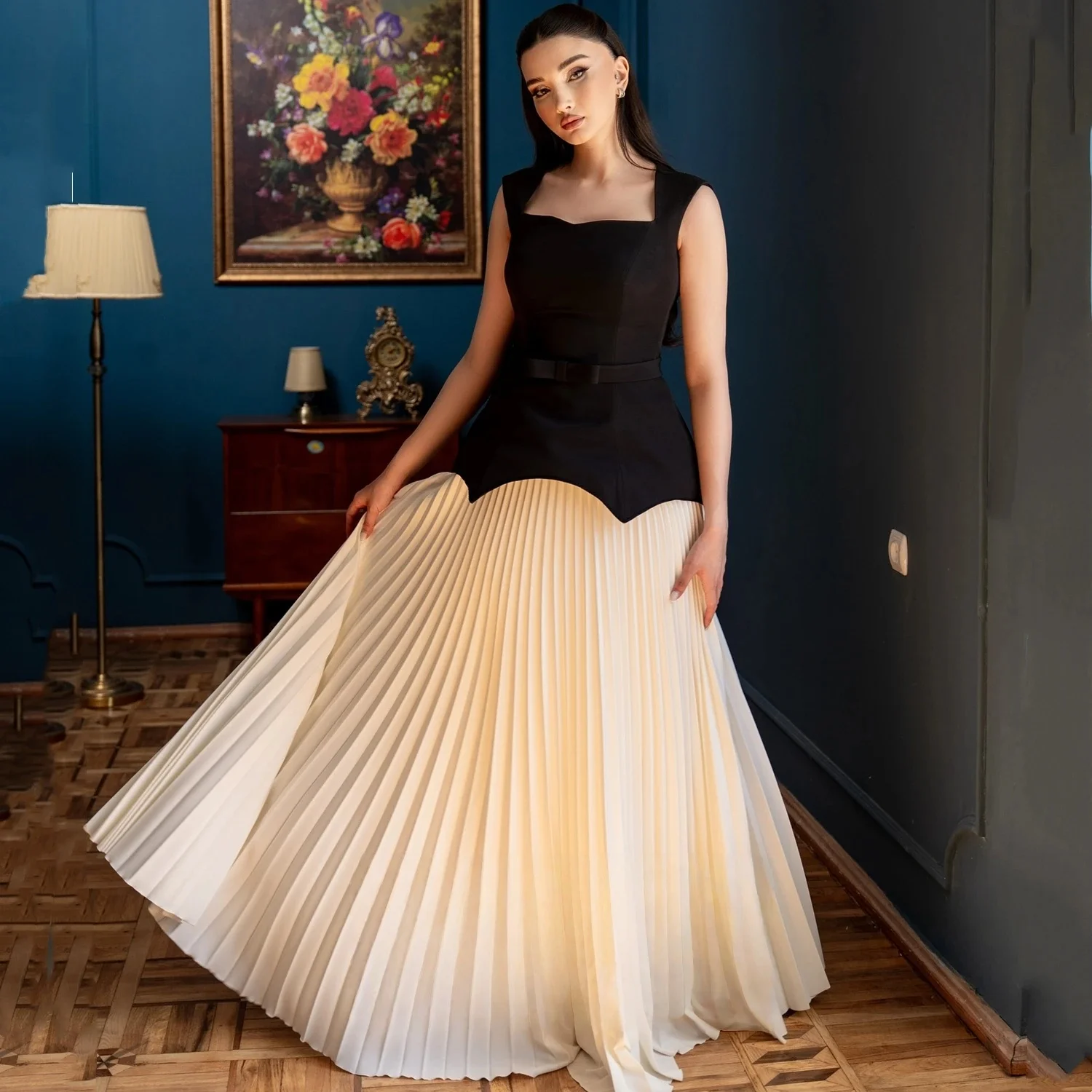 Vestido largo de fiesta negro a medida, vestidos de noche Pastrol, Jersey Unisex, Retro, Dubai, Arabia Saudí, Israel, graduación personalizado