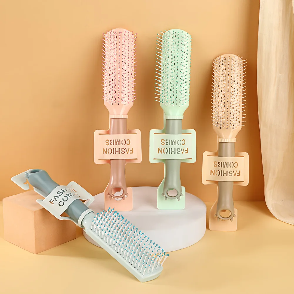 

1 шт., расческа из АБС-пластика на воздушной подушке, антистатическая женская массажная расческа для вьющихся волос, парикмахерский инструмент Расческа Для Волос