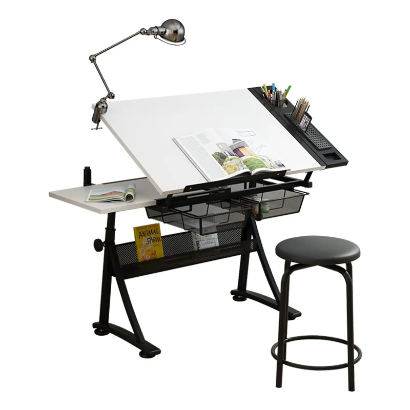 Inclined surface lifting painting  calligraphy painting easel drawing case desk learning writing computer desk workbench