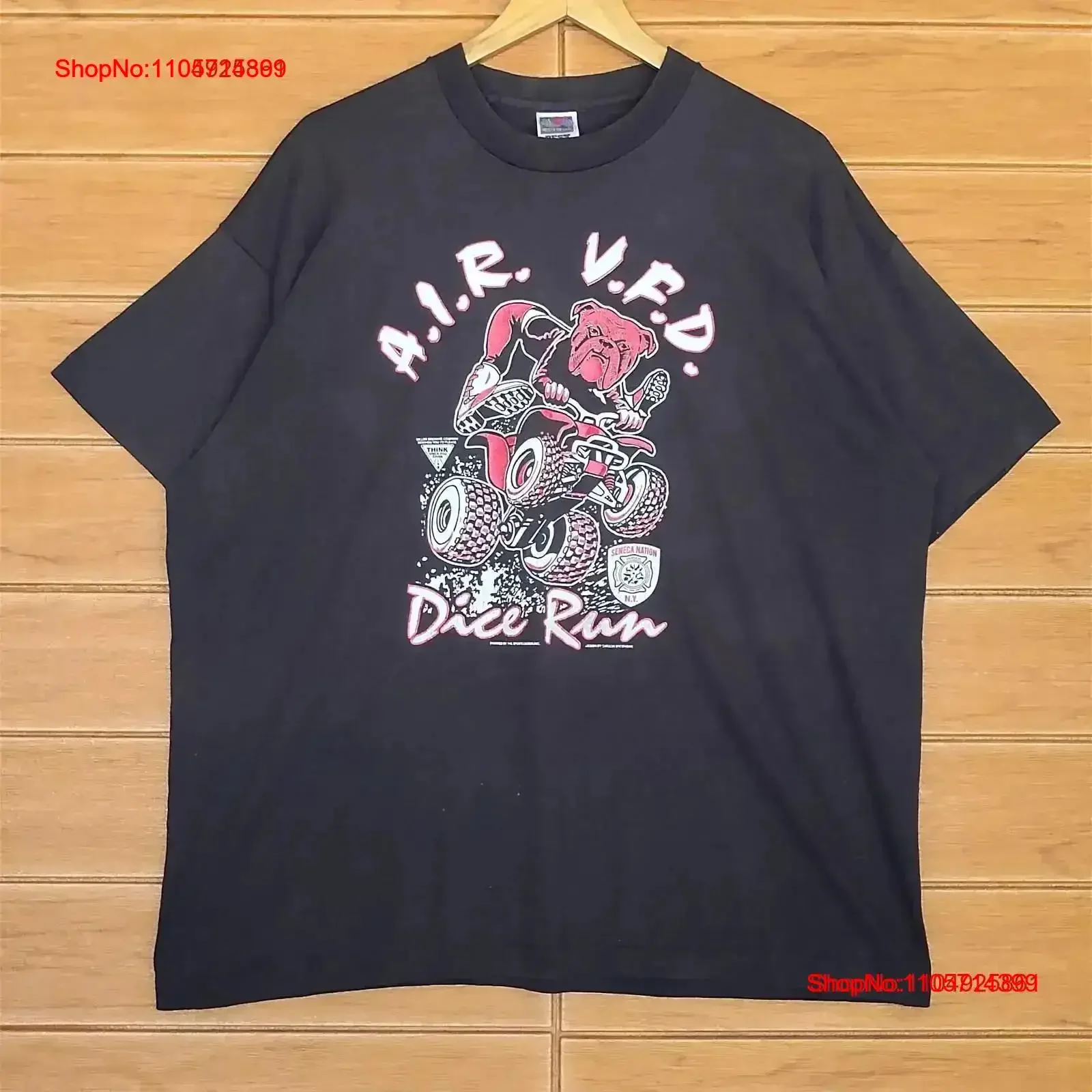 Vintage 90s A i r V f d Dice Run T Shirt Seneca Nation Design By Carson Waterman The Sports Locker Size XL Washed vintage