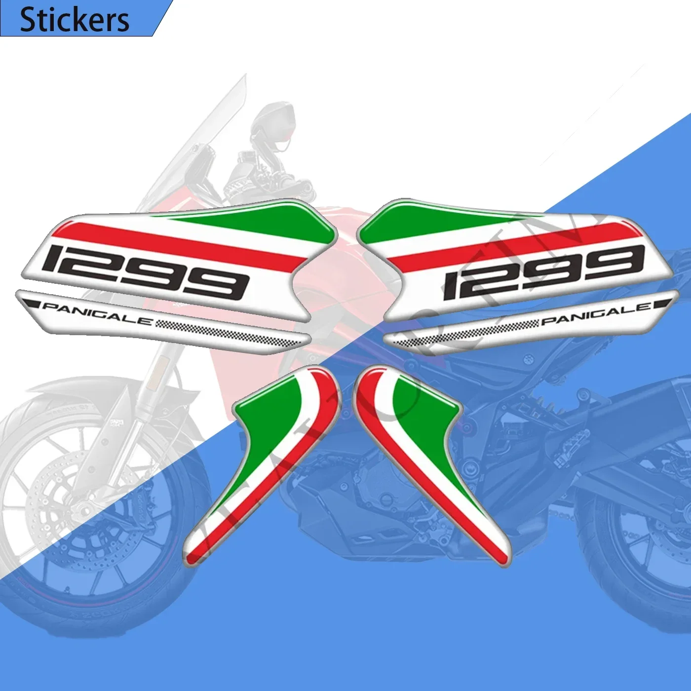 For DUCATI PANIGALE V2 899 959 1199 1299 Tank Pad Motorcycle Stickers Gas Fuel Oil Kit Knee Fish Bone Protector