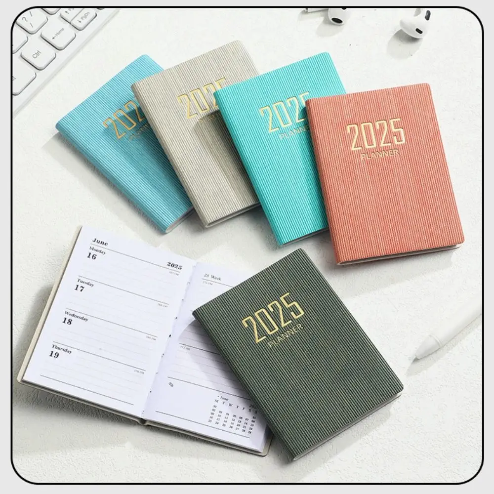 English A7 Mini Pocket Notebook To Do List 12 Months 2025 Schedule Planner Notepad Time Organizer Academic Weekly Agenda