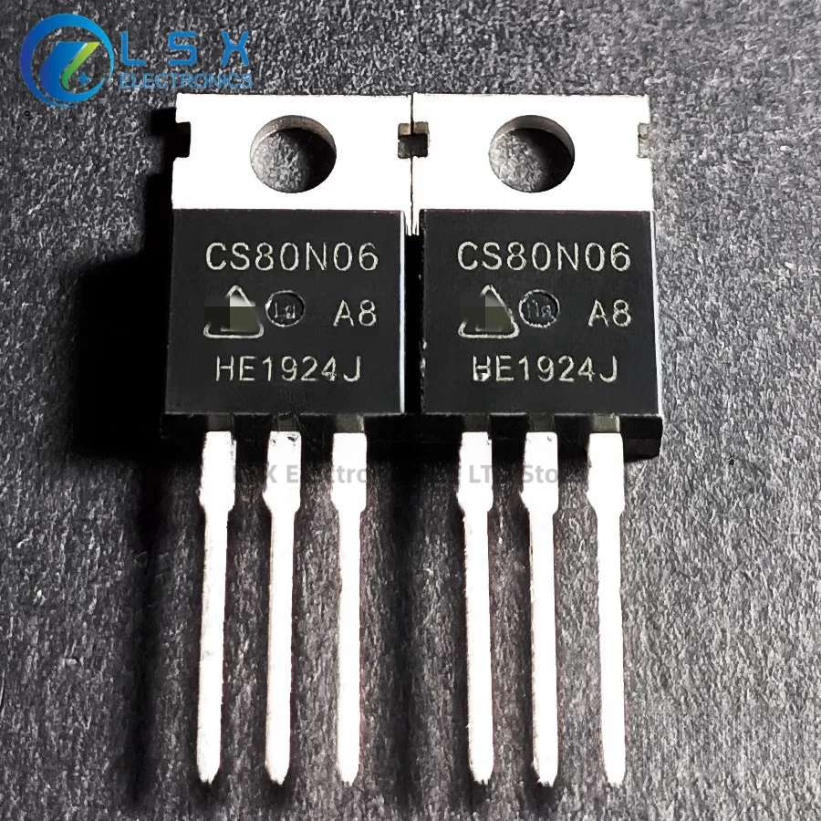 10PCS CS80N06  TO-220 60V 80A   On Stock  New And Origjnal